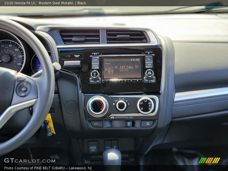 Modern Steel Metallic / Black 2016 Honda Fit LX