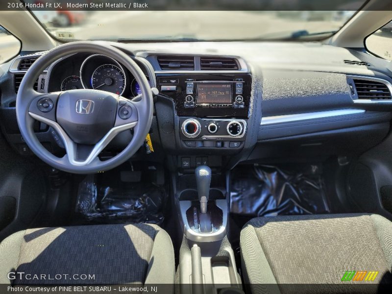 Modern Steel Metallic / Black 2016 Honda Fit LX