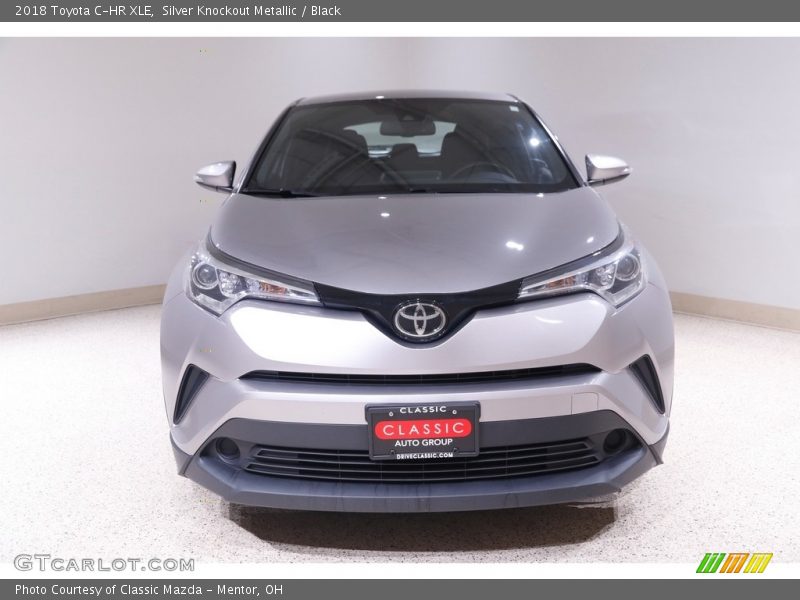 Silver Knockout Metallic / Black 2018 Toyota C-HR XLE