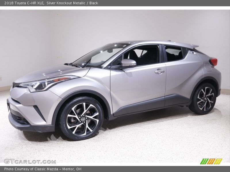 Silver Knockout Metallic / Black 2018 Toyota C-HR XLE