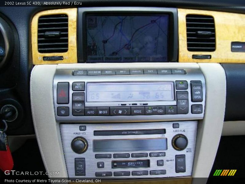 Absolutely Red / Ecru 2002 Lexus SC 430