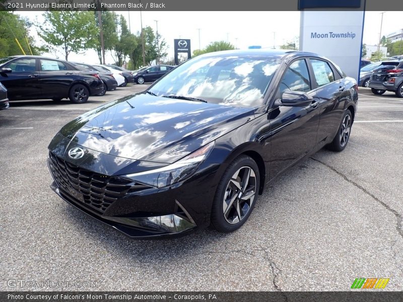 Phantom Black / Black 2021 Hyundai Elantra Limited