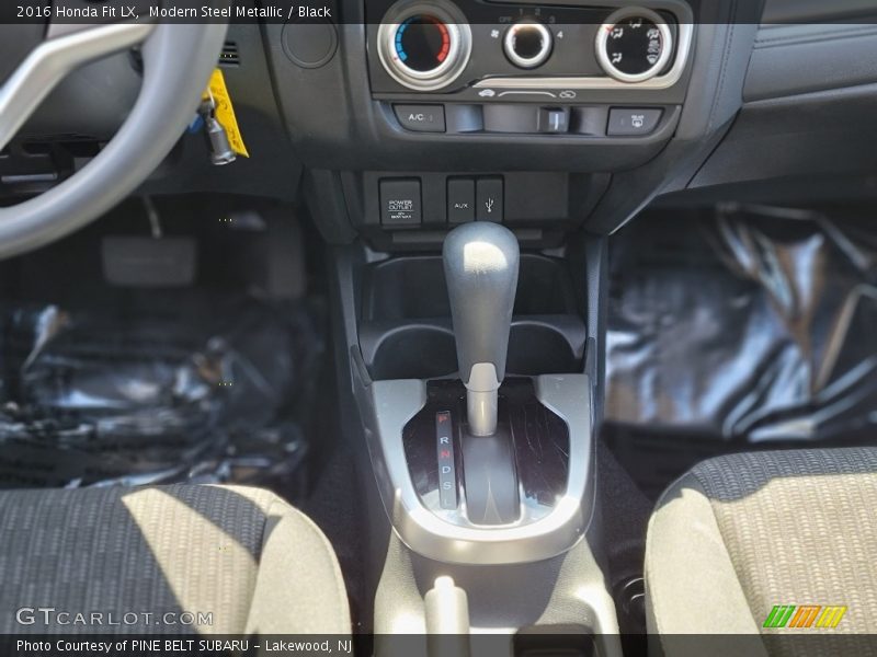 Modern Steel Metallic / Black 2016 Honda Fit LX