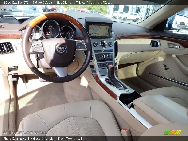 Blue Diamond Tricoat / Cashmere/Cocoa 2010 Cadillac CTS 4 3.6 AWD Sedan