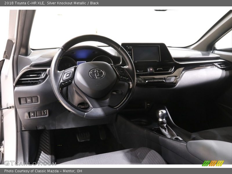 Silver Knockout Metallic / Black 2018 Toyota C-HR XLE