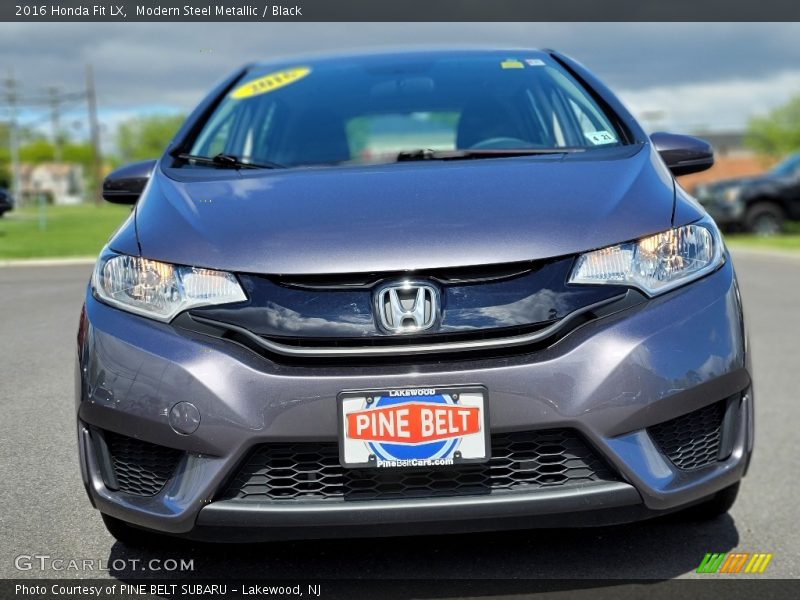 Modern Steel Metallic / Black 2016 Honda Fit LX