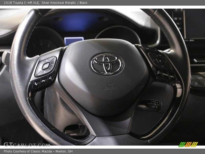 Silver Knockout Metallic / Black 2018 Toyota C-HR XLE