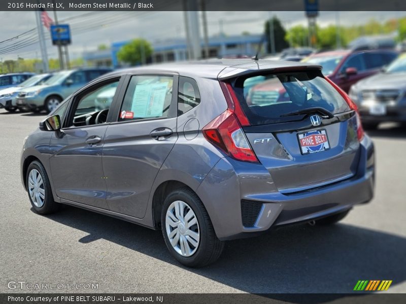 Modern Steel Metallic / Black 2016 Honda Fit LX