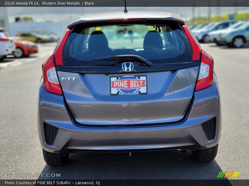 Modern Steel Metallic / Black 2016 Honda Fit LX