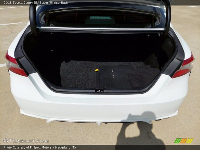 Super White / Black 2018 Toyota Camry SE