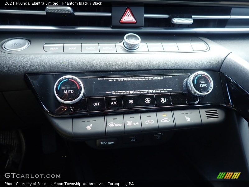 Phantom Black / Black 2021 Hyundai Elantra Limited