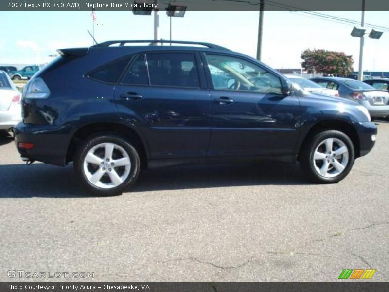 Neptune Blue Mica / Ivory 2007 Lexus RX 350 AWD