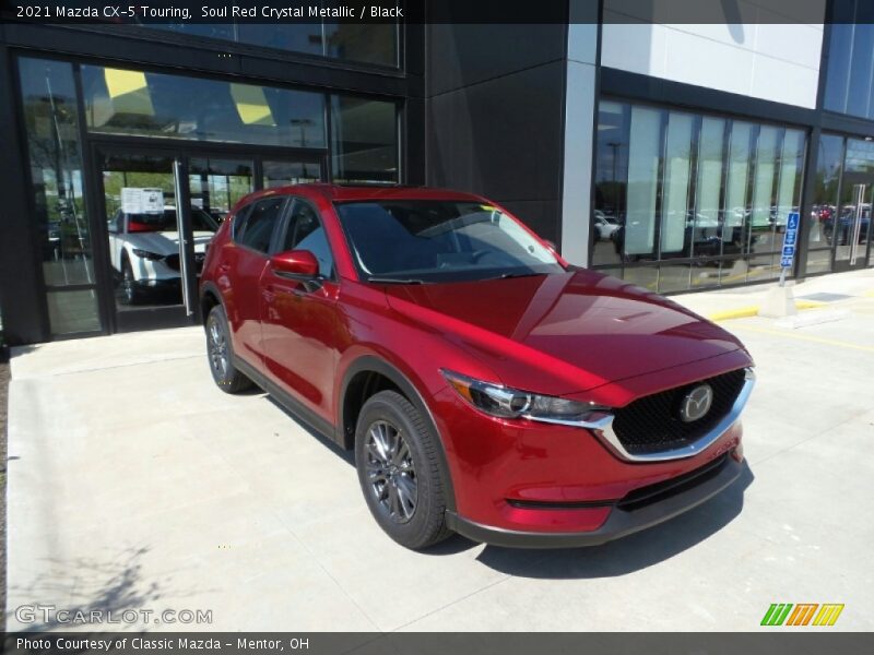 Soul Red Crystal Metallic / Black 2021 Mazda CX-5 Touring
