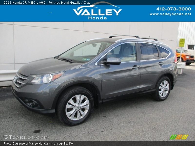 Polished Metal Metallic / Gray 2013 Honda CR-V EX-L AWD