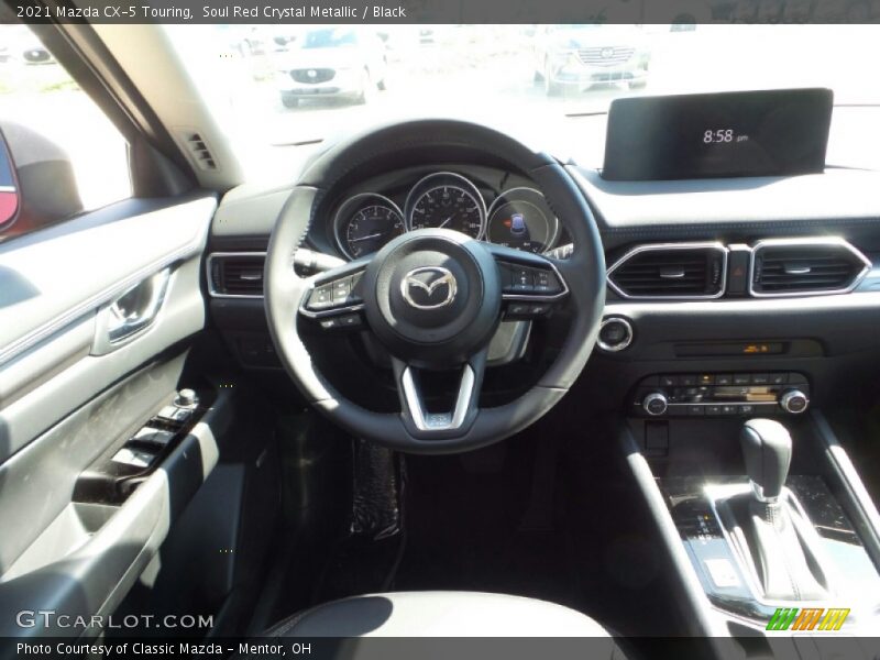 Soul Red Crystal Metallic / Black 2021 Mazda CX-5 Touring