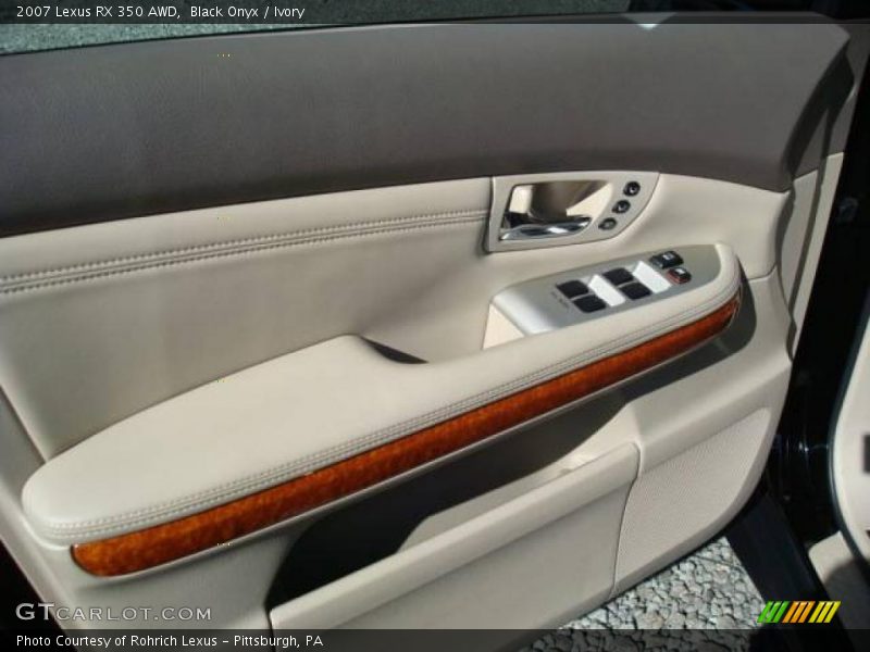 Black Onyx / Ivory 2007 Lexus RX 350 AWD