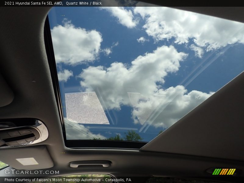 Sunroof of 2021 Santa Fe SEL AWD