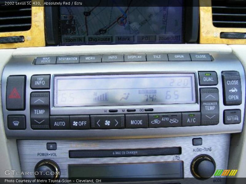 Absolutely Red / Ecru 2002 Lexus SC 430