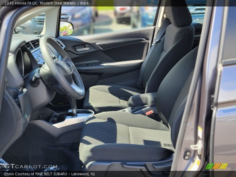 Modern Steel Metallic / Black 2016 Honda Fit LX