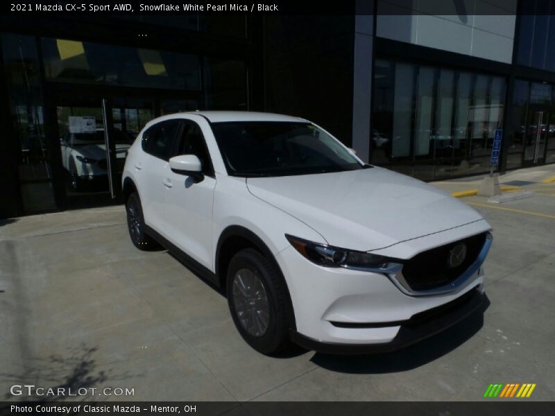 Snowflake White Pearl Mica / Black 2021 Mazda CX-5 Sport AWD