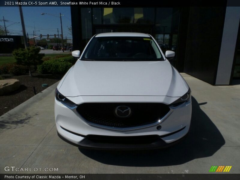 Snowflake White Pearl Mica / Black 2021 Mazda CX-5 Sport AWD