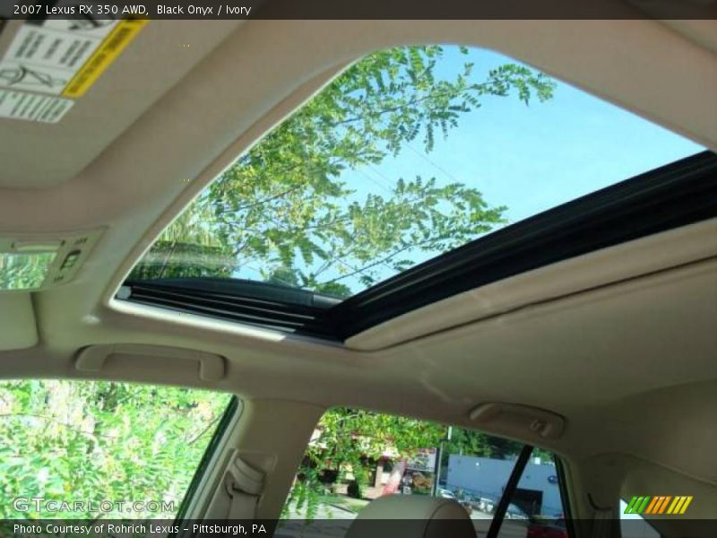 Black Onyx / Ivory 2007 Lexus RX 350 AWD