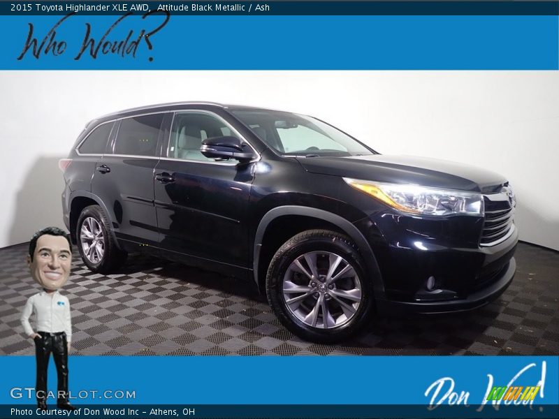 Attitude Black Metallic / Ash 2015 Toyota Highlander XLE AWD