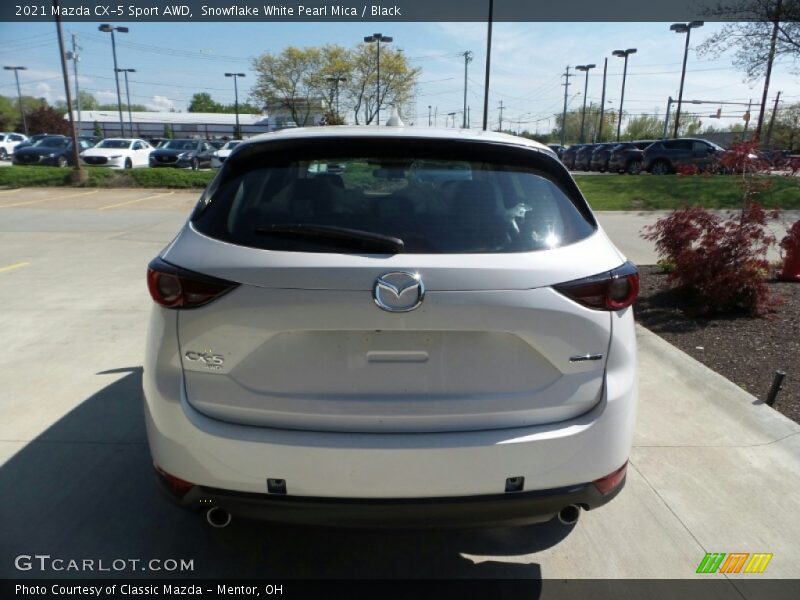 Snowflake White Pearl Mica / Black 2021 Mazda CX-5 Sport AWD