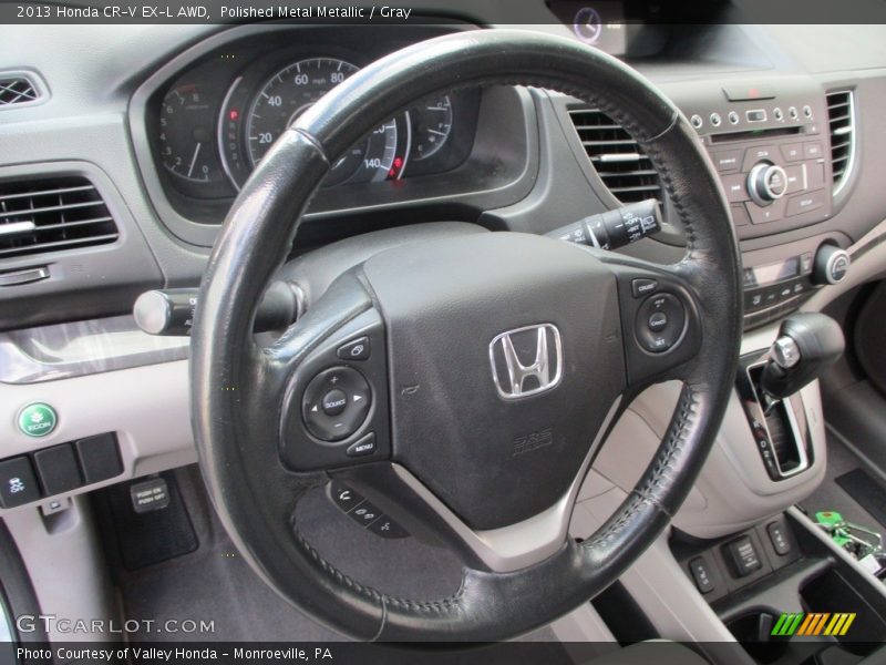 Polished Metal Metallic / Gray 2013 Honda CR-V EX-L AWD
