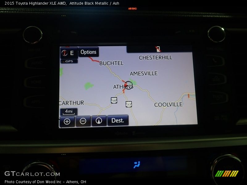 Attitude Black Metallic / Ash 2015 Toyota Highlander XLE AWD