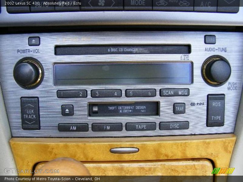 Absolutely Red / Ecru 2002 Lexus SC 430