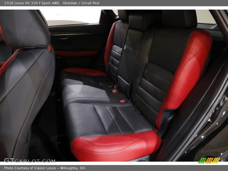 Obsidian / Circuit Red 2018 Lexus NX 300 F Sport AWD