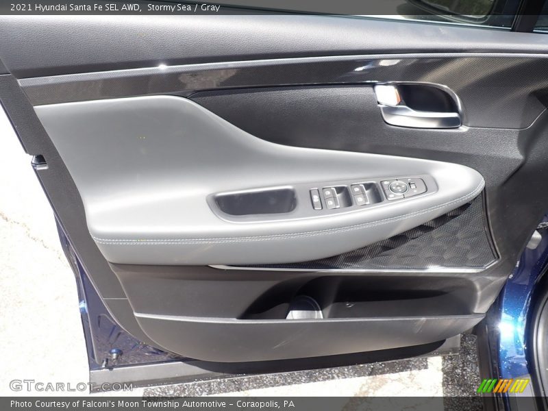 Stormy Sea / Gray 2021 Hyundai Santa Fe SEL AWD