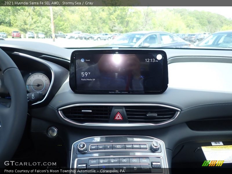 Stormy Sea / Gray 2021 Hyundai Santa Fe SEL AWD