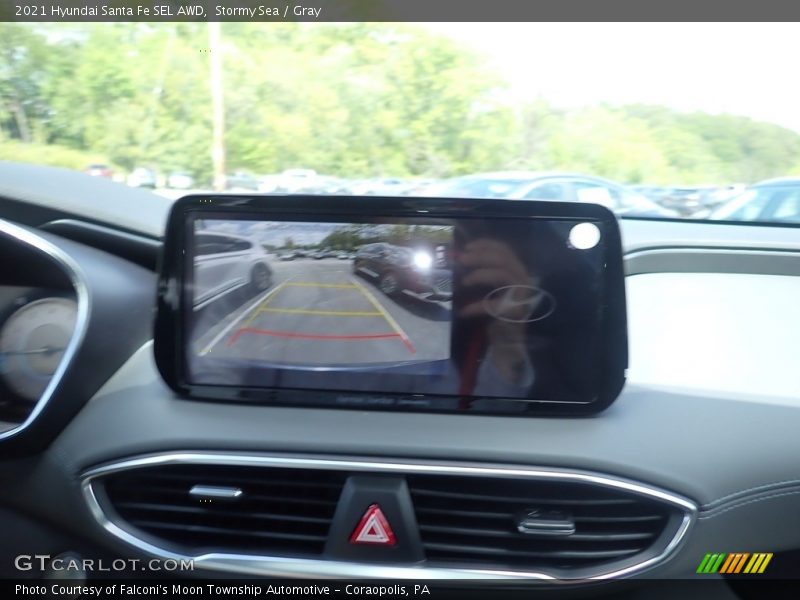Stormy Sea / Gray 2021 Hyundai Santa Fe SEL AWD
