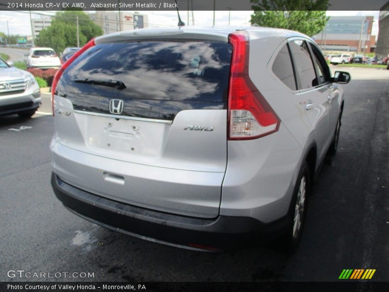 Alabaster Silver Metallic / Black 2014 Honda CR-V EX AWD