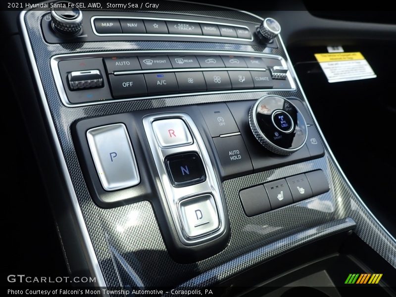 Stormy Sea / Gray 2021 Hyundai Santa Fe SEL AWD