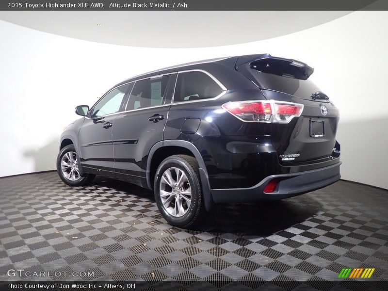 Attitude Black Metallic / Ash 2015 Toyota Highlander XLE AWD