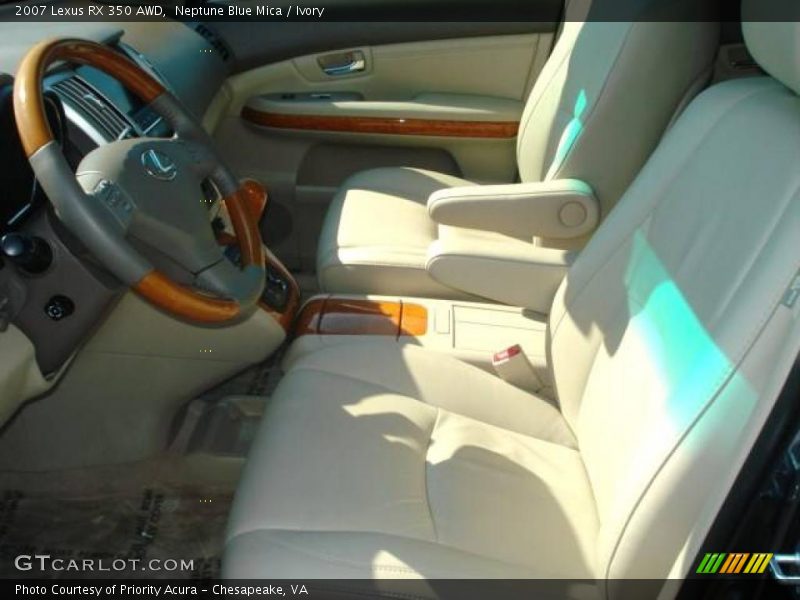 Neptune Blue Mica / Ivory 2007 Lexus RX 350 AWD
