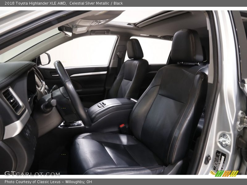 Celestial Silver Metallic / Black 2018 Toyota Highlander XLE AWD