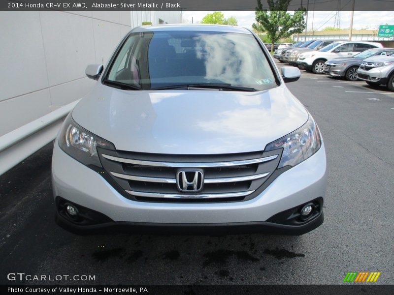 Alabaster Silver Metallic / Black 2014 Honda CR-V EX AWD
