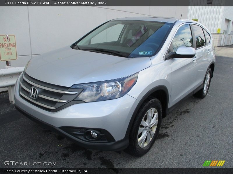 Alabaster Silver Metallic / Black 2014 Honda CR-V EX AWD