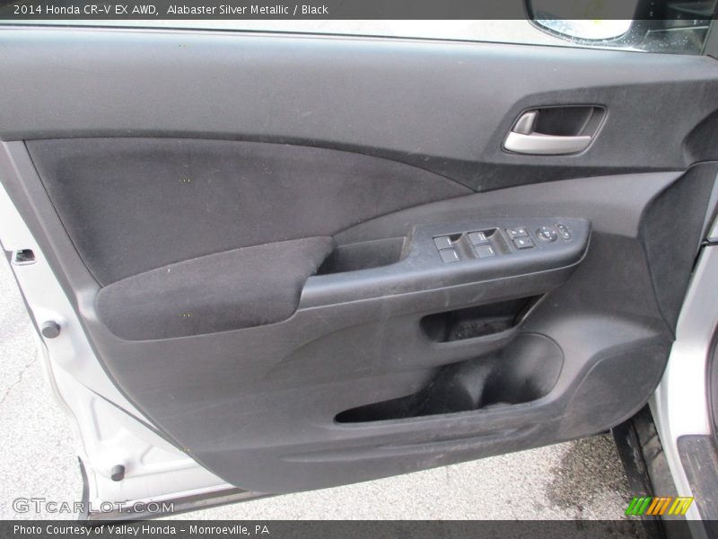 Alabaster Silver Metallic / Black 2014 Honda CR-V EX AWD