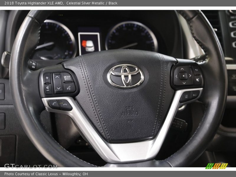 Celestial Silver Metallic / Black 2018 Toyota Highlander XLE AWD