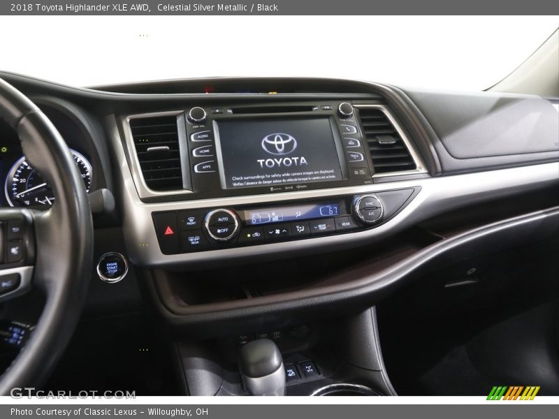 Celestial Silver Metallic / Black 2018 Toyota Highlander XLE AWD