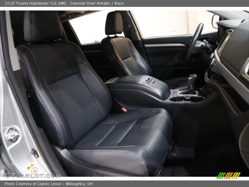 Celestial Silver Metallic / Black 2018 Toyota Highlander XLE AWD