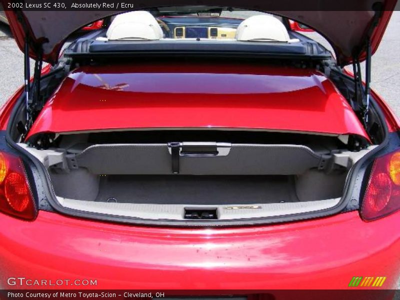 Absolutely Red / Ecru 2002 Lexus SC 430