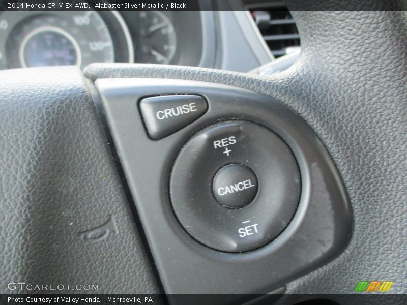 Alabaster Silver Metallic / Black 2014 Honda CR-V EX AWD