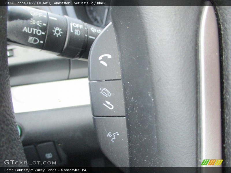 Alabaster Silver Metallic / Black 2014 Honda CR-V EX AWD