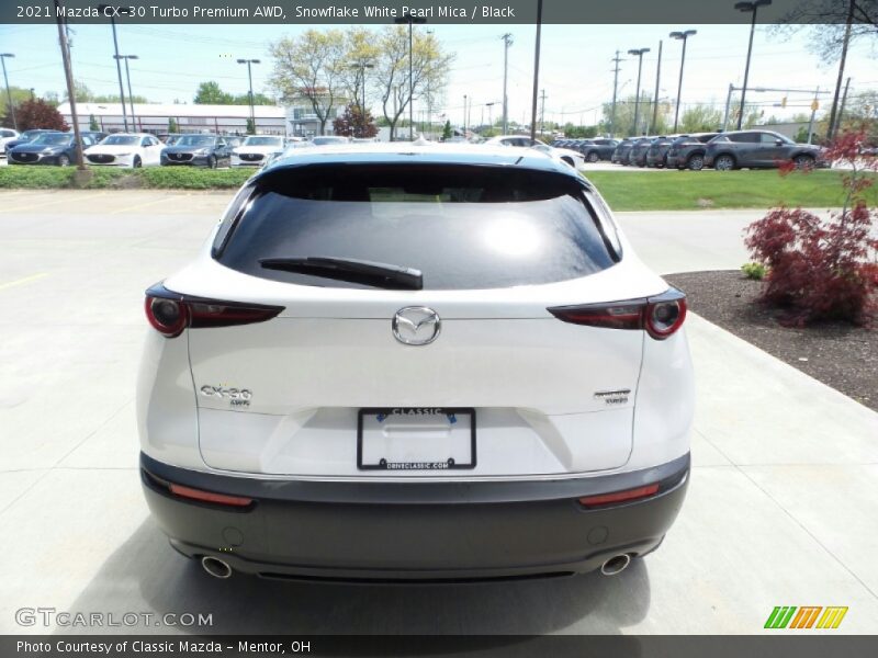 Snowflake White Pearl Mica / Black 2021 Mazda CX-30 Turbo Premium AWD